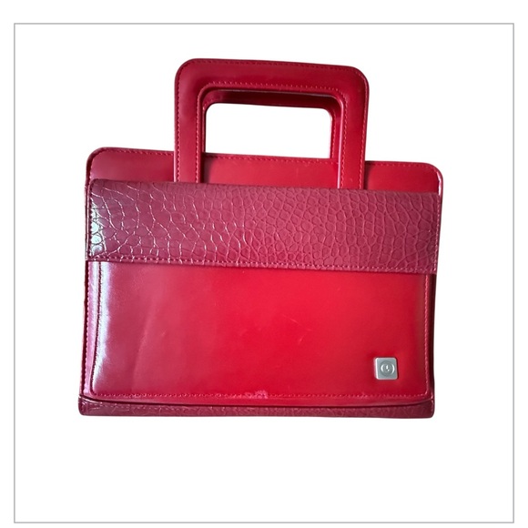 FRANKLIN COVEY 365 Red 7 Ring Planner Binder Retractable Handles 8" x 10.5” - Picture 1 of 16